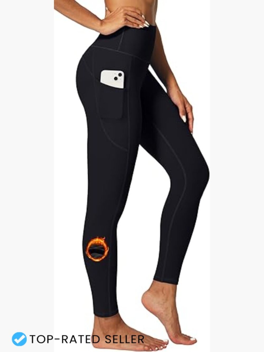 Fleece Lined Leggings High Waisted Thermal Winter Tights Hiking Yoga Pants